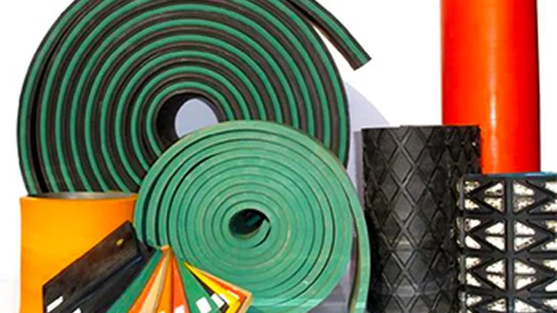 Caoutchouc pour convoyeur — feuilles et rouleaux